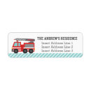 Search for fire return address labels Truck