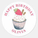 Search for strawberry cupcake stickers Dessert