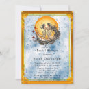 Search for celestial bridal shower invitations Blue