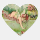 Search for vintage cupid heart stickers Cherubs