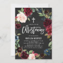 Search for chalkboard christening invitations Floral