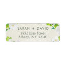 Search for white flower return address labels Green