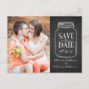 Search for mason jar save the date postcards Country