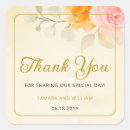 Search for thank you for sharing our special day Gold
