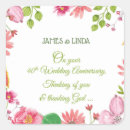Search for 40th anniversary wedding stickers Fortieth