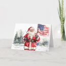 Search for patriotic christmas cards Santa
