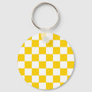 Search for yellow white pattern key rings Geometric