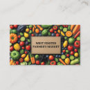 Search for fruit business cards Vegetables