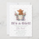 Search for highland cow baby girl shower invitations Modern