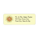 Search for happy face return address labels Sun