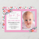 Search for sip and see baby girl shower invitations Elegant