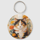 Search for elegant cat key rings Floral