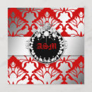 Search for damask sweet 16 invitations Red