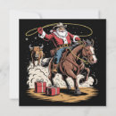 Search for vintage cowboy christmas cards Santa