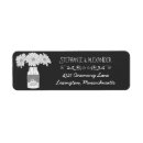 Search for chalkboard mason jar return address labels Vintage