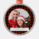 Search for red and black plaid christmas tree decorations Couple