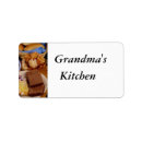 Search for baking return address labels Candy