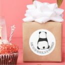 Search for panda thank you stickers Birthday
