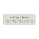 Search for light grey return address labels Minimal