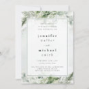 Search for green and white wedding invitations Eucalyptus