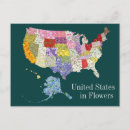 Search for state flower postcards United states