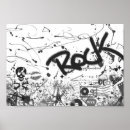 Search for rock n roll posters Black