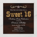 Search for western sweet 16 invitations Rustic