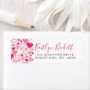Search for valentines day hearts return address labels Pink