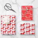 Search for swedish christmas wrapping paper Red and white