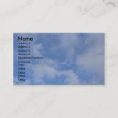 Search for blue sky and clouds business cards Weather