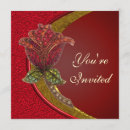 Search for elegant flower 25th anniversary invitations Roses
