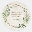 Search for copper wedding stickers Elegant
