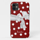 Search for red polka dot iphone cases White