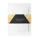 Search for gold foil wedding invitation belly bands Classy