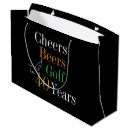 Search for adult birthday party gift bags Black and gold