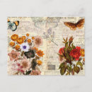 Search for victorian floral postcards Butterfly
