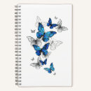Search for blue butterfly notebooks Illustration