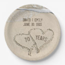 Search for 70th anniversary plates Heart