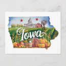Search for iowa shape postcards Midwest