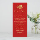 Search for chinese wedding menus Red and gold