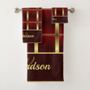 Search for burgundy and gold bath towels Geometric