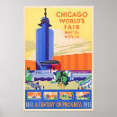 Search for chicago worlds fair posters Classic travel illustration