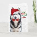 Search for husky christmas cards Pets