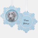Search for weimaraner christmas tree decorations Grey