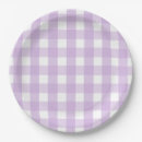 Search for purple gingham paper plates Cute