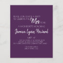 Search for purple hens party invitations Plum