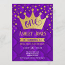 Search for royal purple birthday invitations Crown
