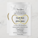 Search for gold hearts wedding invitations Bride and groom