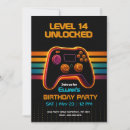 Search for retro video game invitations Gamer girl gamer boy