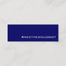 Search for anesthesiologist business cards Anaesthesiology
